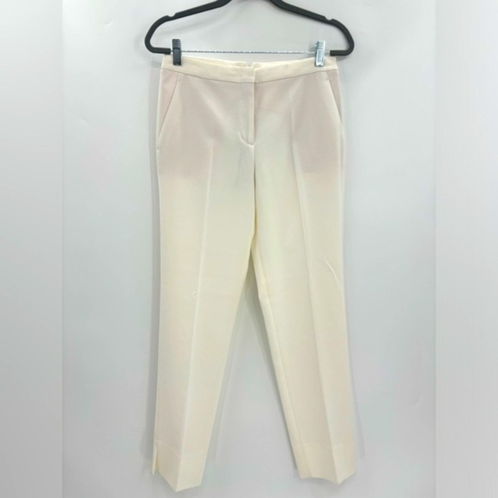 NWT BCBG off white cropped trousers size 4 - Picture 2 of 16